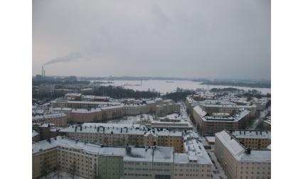 Снежна гледка от Хелзинки